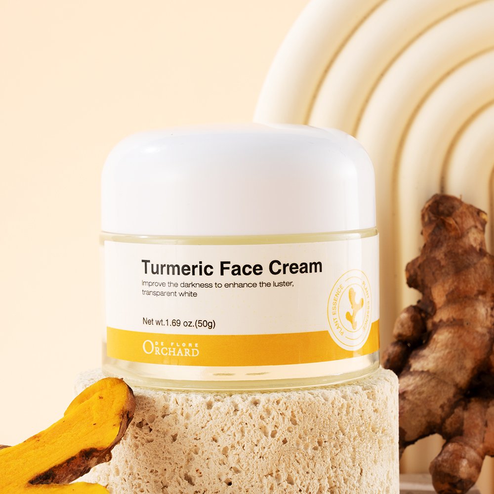 Beauty Skin Care Private Label Natural Face Continuously Nourish And Fade Fine Lines Whitening Turmeric Face Cream