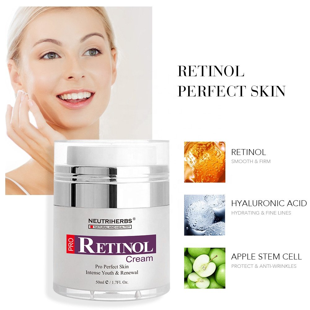 Natural Skincare Cosmetics Vitamin A Anti Aging Moisturizer Private Label Moisturizing Face Retinol Cream