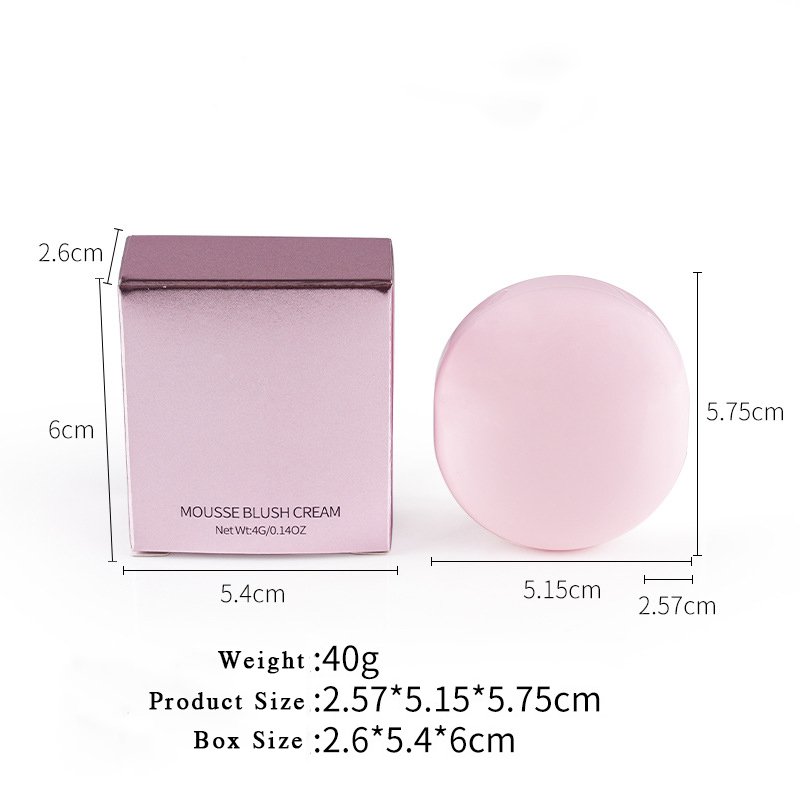 SENKA Custom OEM Vegan Cruelty Free Private Label Makeup Cream Blush Pallet Vegan Unique Single Tint Creamy Blush