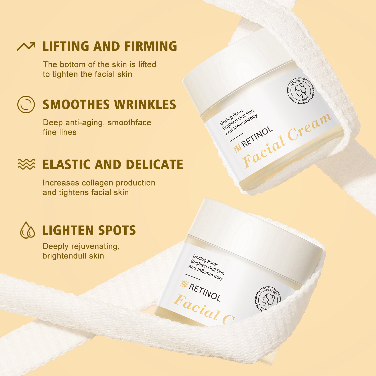 Wholesale Facial Day And Night Cream Brightening Dull Skin Anti-Inflammatory Retionl Face Cream & Lotion
