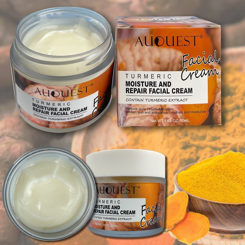 Hot selling Turmeric face cream Private label organic Lightening Anti Acne Dark Spot Whitening Moisturizer Face Cream