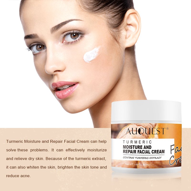 Hot selling Turmeric face cream Private label organic Lightening Anti Acne Dark Spot Whitening Moisturizer Face Cream