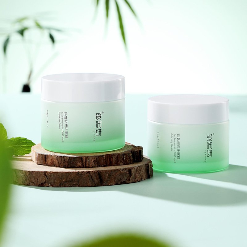 Custom Logo 50ml Firming Lifting Anti Aging Anti Wrinkle Moisturizing Tea Fermentation Oil Control Balancing Women Face Cream