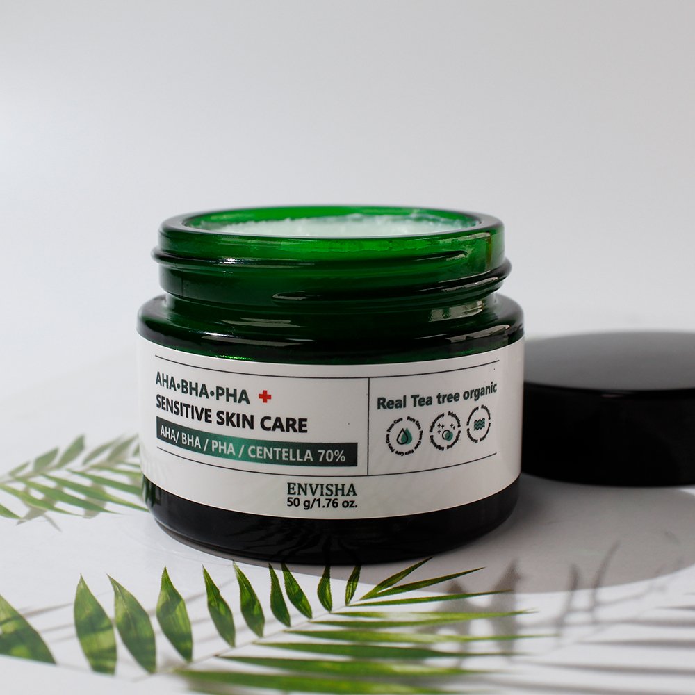 OEM ODM Organic AHA BHA PHA Exfoliating Smoothing Facial Cream Tea Tree Face Cream
