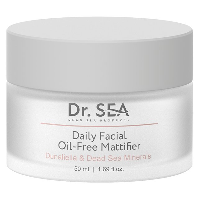 Dr.Sea Cosmetics Daily Facial Oil-Free Mattifier Face Cream With Dunaliella and Dead Sea Minerals Extracts Cream for Oily Skin
