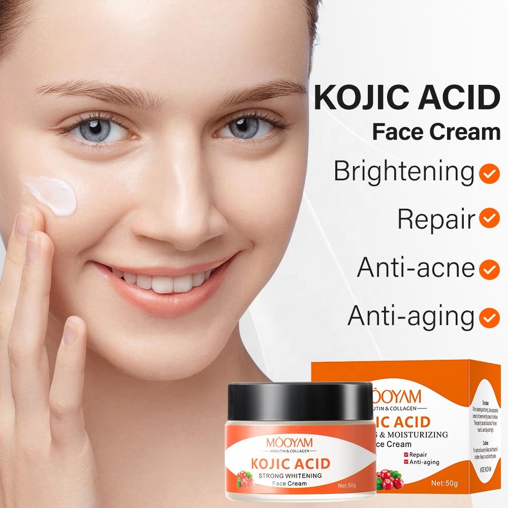 Anti Aging skin care face cream kojic acid Arbutin collagen face whitening cream skin lightening cream