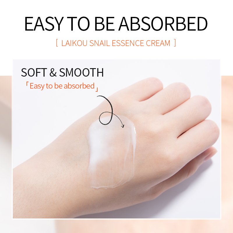 OEM/ODM LAIKOU snail extract 50g moisturizing and whitening face cream