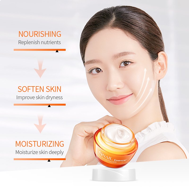 OEM/ODM LAIKOU snail extract 50g moisturizing and whitening face cream