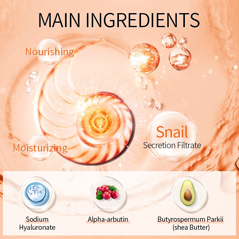 OEM/ODM LAIKOU snail extract 50g moisturizing and whitening face cream