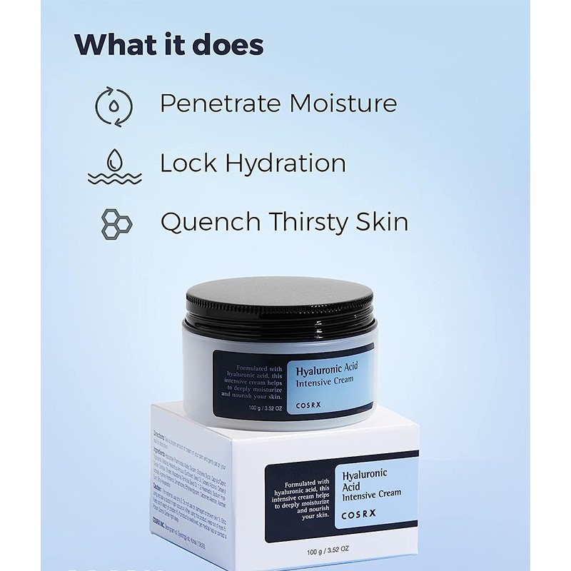 C0SRX Hyaluronic Acid Moisturizing Cream Wholesale Face Cream Hyaluronic Acid Intensive Cream 100g