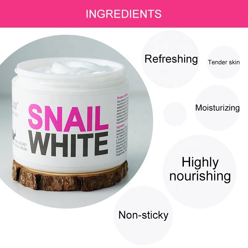 EJW snail facial cream lightening whitening face cream anti wrinkle beauty face cream
