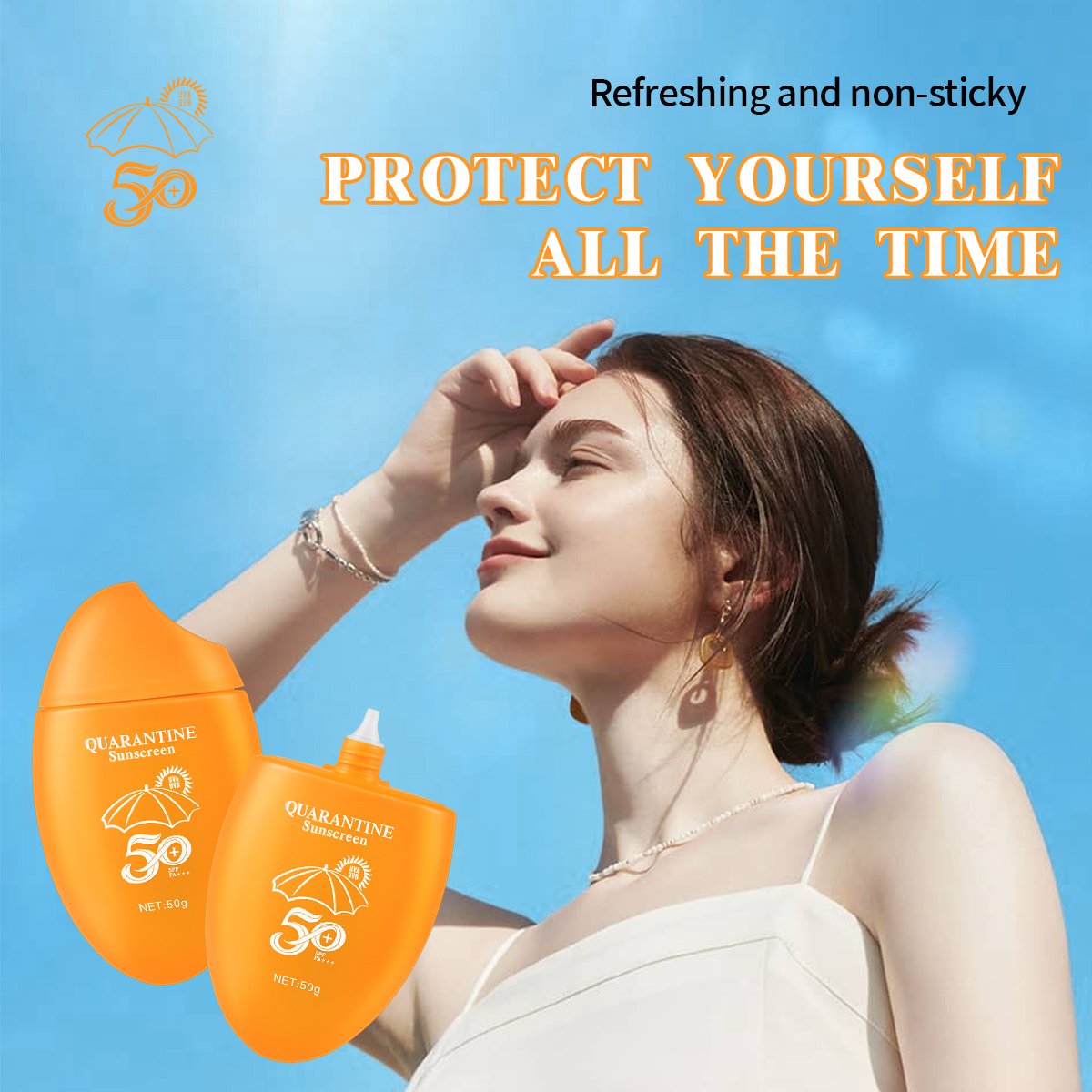 Cross-border Fangbao FORMBO genuine long-lasting facial milk SPF50 UV isolation face cream cosmetic factory trade wholesale.