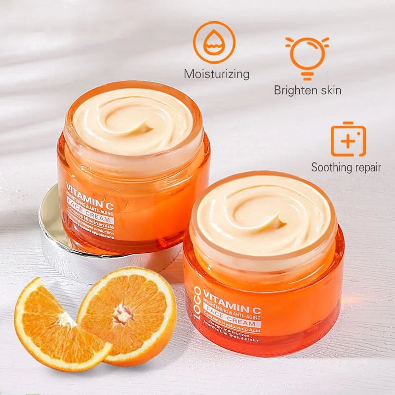 Deep moisturize and nourish the skin reduce wrinkles firm even skin tone repair and smooth skin vitamin C face cream