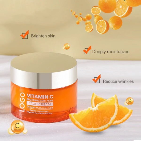 Deep moisturize and nourish the skin reduce wrinkles firm even skin tone repair and smooth skin vitamin C face cream
