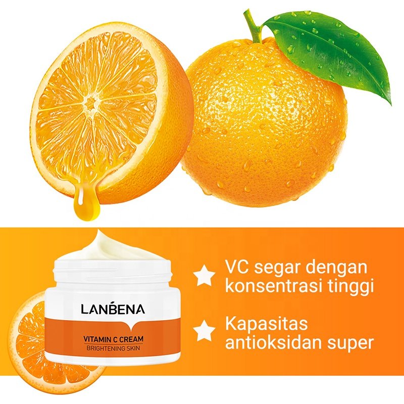 LANBENA 50g Private Label Organic Skin Care Face Cream Moisturizing Brightening Vitamin C Cream