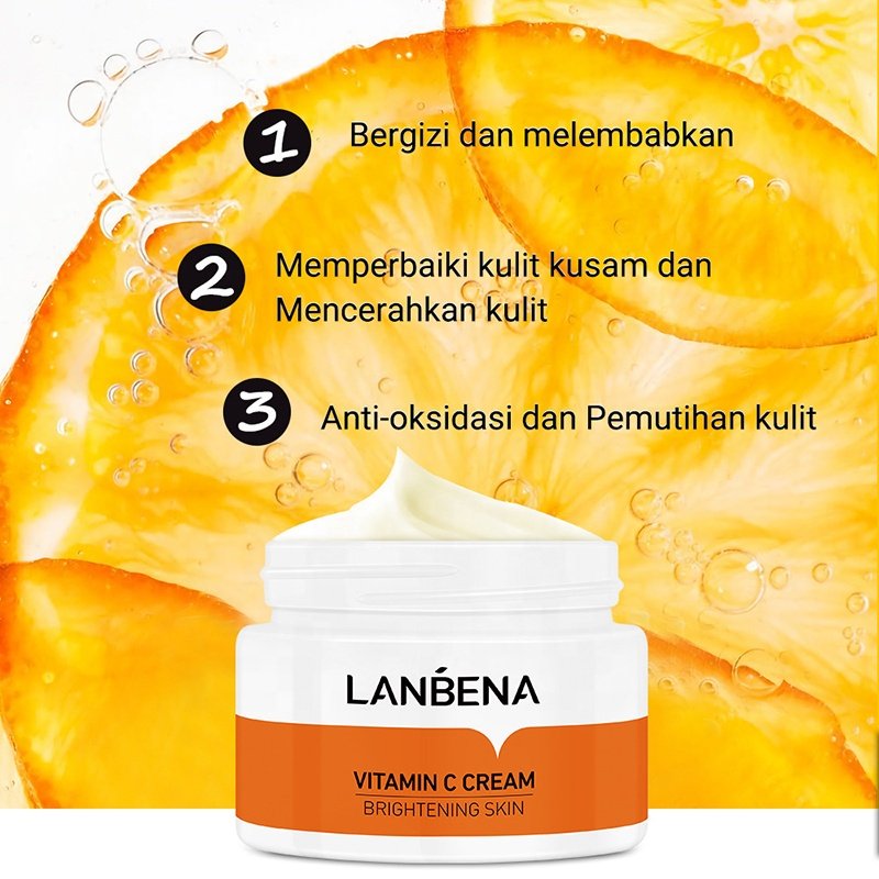 LANBENA 50g Private Label Organic Skin Care Face Cream Moisturizing Brightening Vitamin C Cream