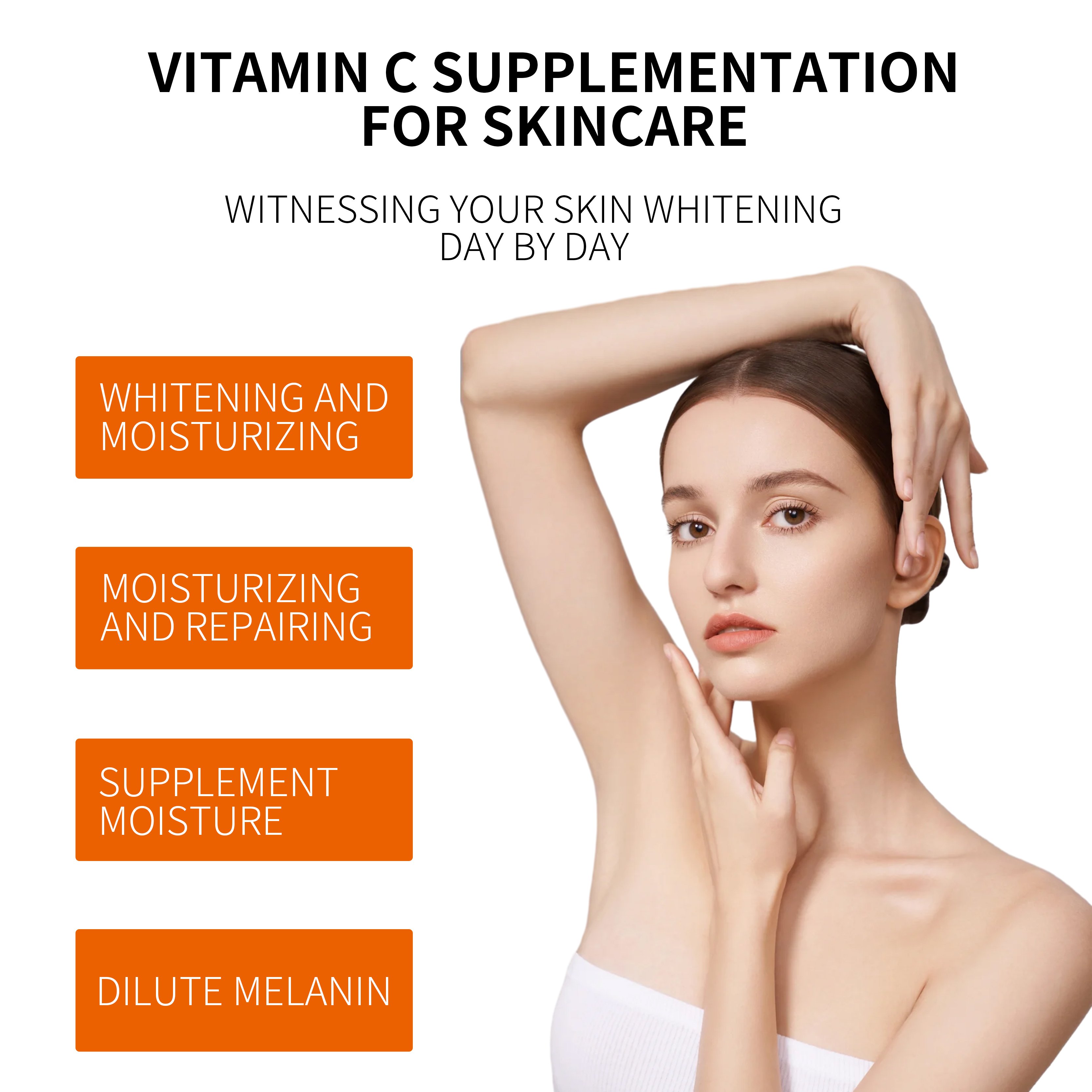 Private Label Moisturizing Dark Spot Serum Face Whitening Anti Aging True Skin Vitamin C Serum