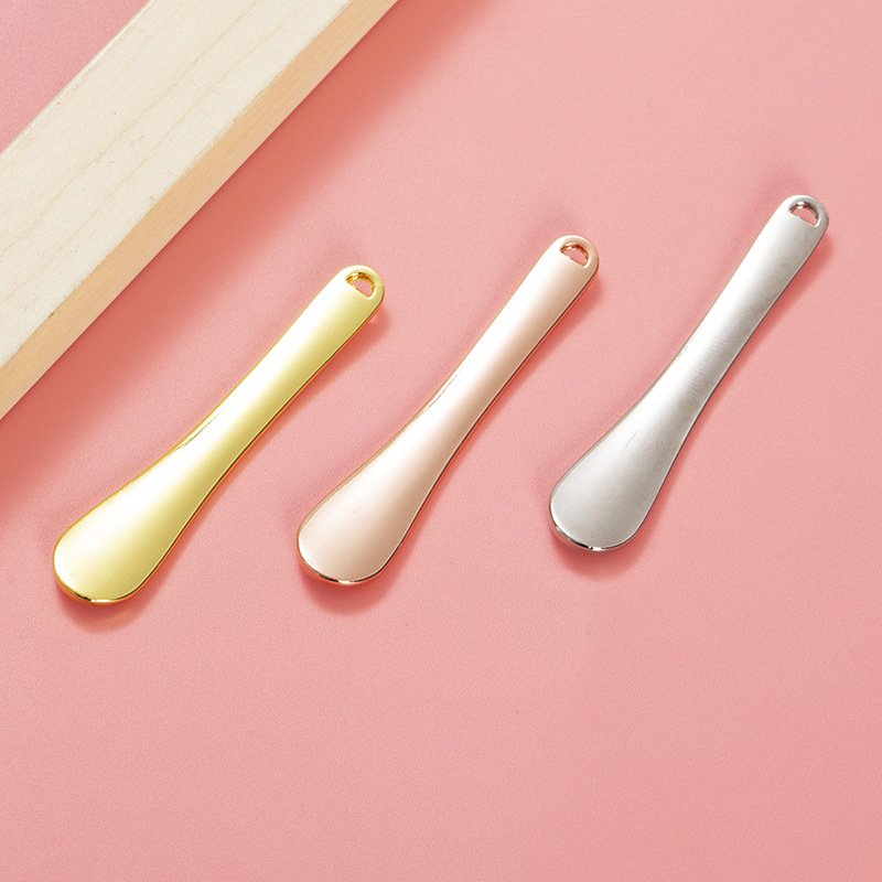Makeup Spoon Silver Gold Cosmetic Facial Care Face Cream Scoop Beauty Care Spoon Spatula