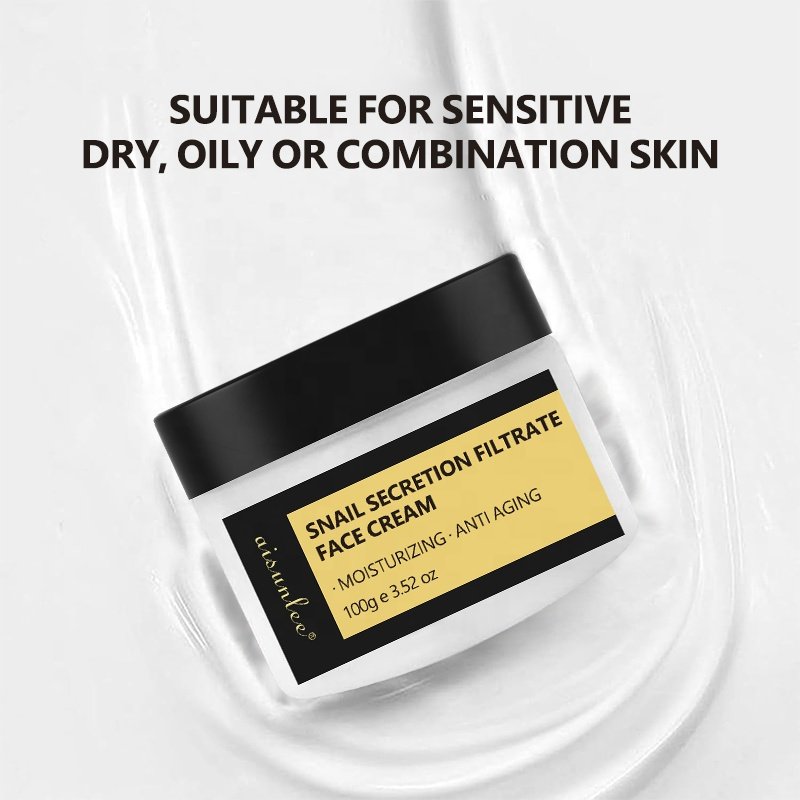 Korean Snail Secretion Filtrate Face Cream Soothe Shrink Pore Hydrate Moisturizing Anti Aging Anti Wrinkle Face Cream