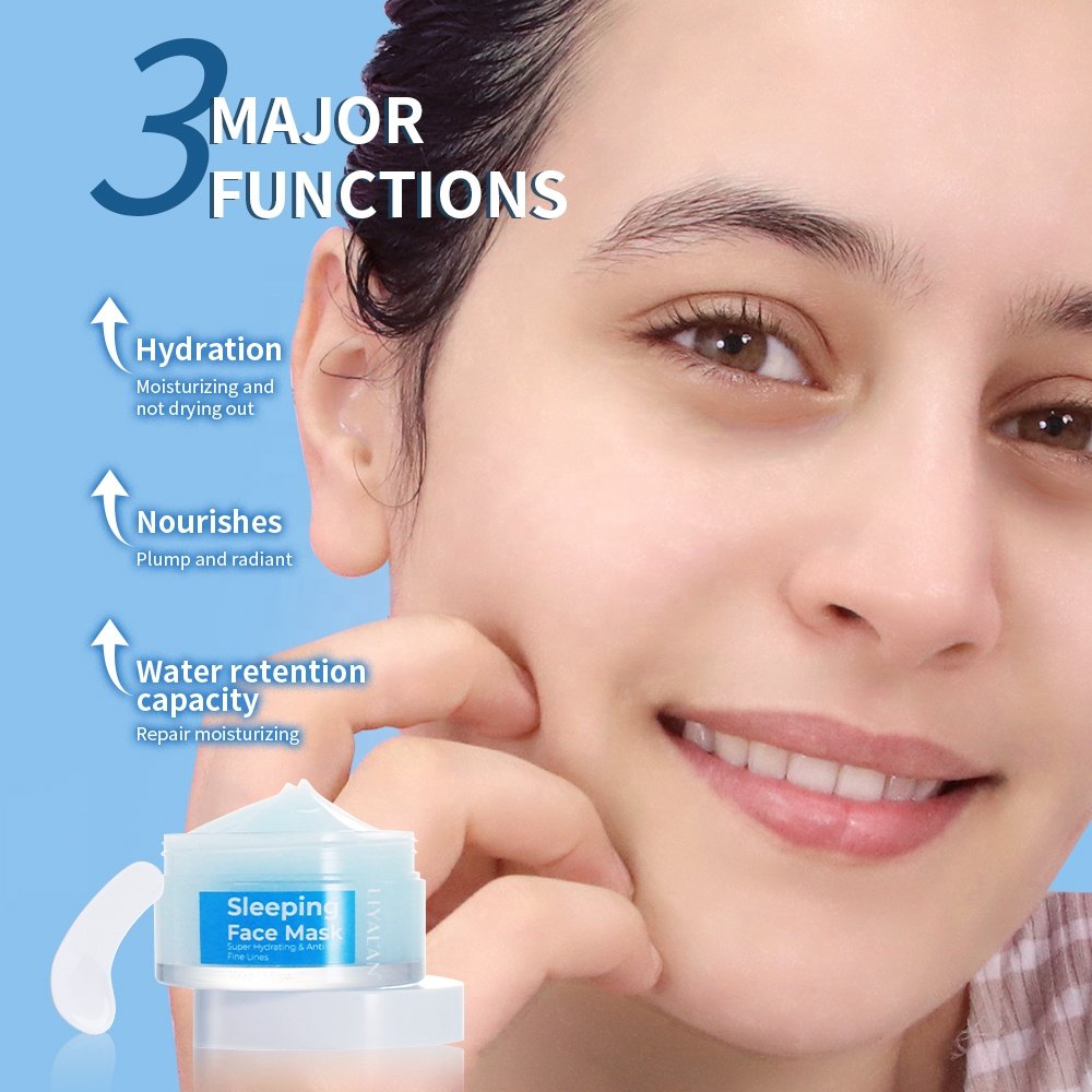 Private Label Facial Reduce Fine Lines Moisturizing Hydrating Skincare Crystal Night Sleeping Face Mask
