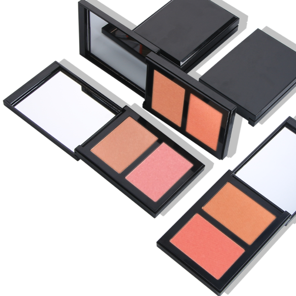 High Pigment 6 Colors Pink Round Cosmetic Private Label Contour Brown Blush Palette Fine Powder