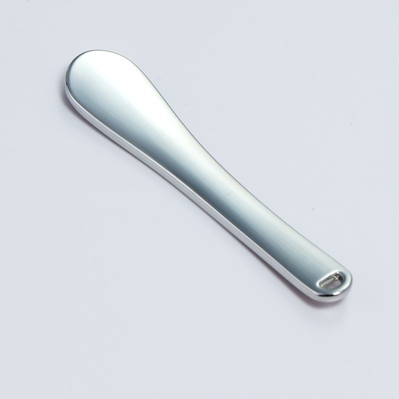 60mm Luxury Black Gold aluminum makeup metal Mini spoon spatulas