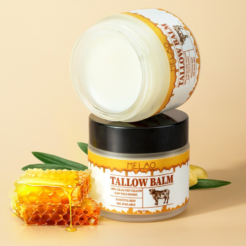 MELAO Unscented 100% Grass Fed Whipped Tallow Balm Smooth Skin Face Body Skin Care Beef Tallow Balm