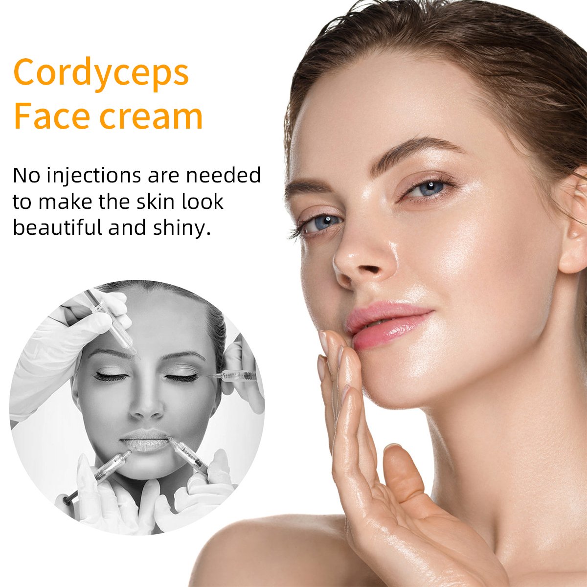 Wholesale Organic Cordyceps Lightening Moisturizer Fresh Soothing Face Cream for Women Not Greasy Skin Care Repair Cream