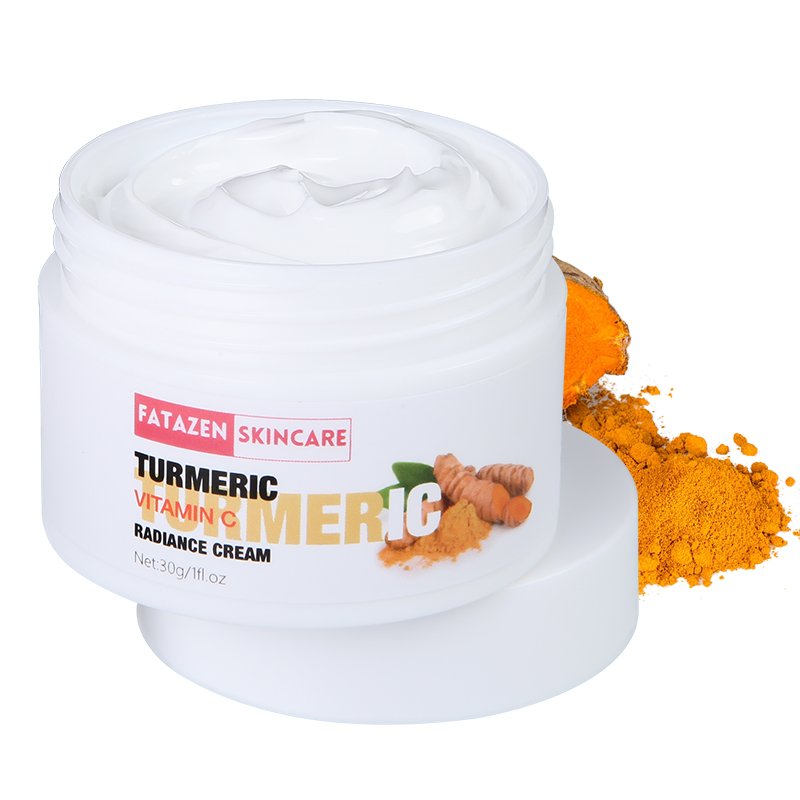 Creme Facial Private Label Long Lasting Vitamin C Turmeric Face Cream Anti Aging Moisturizing Whitening Radiance Facial Cream