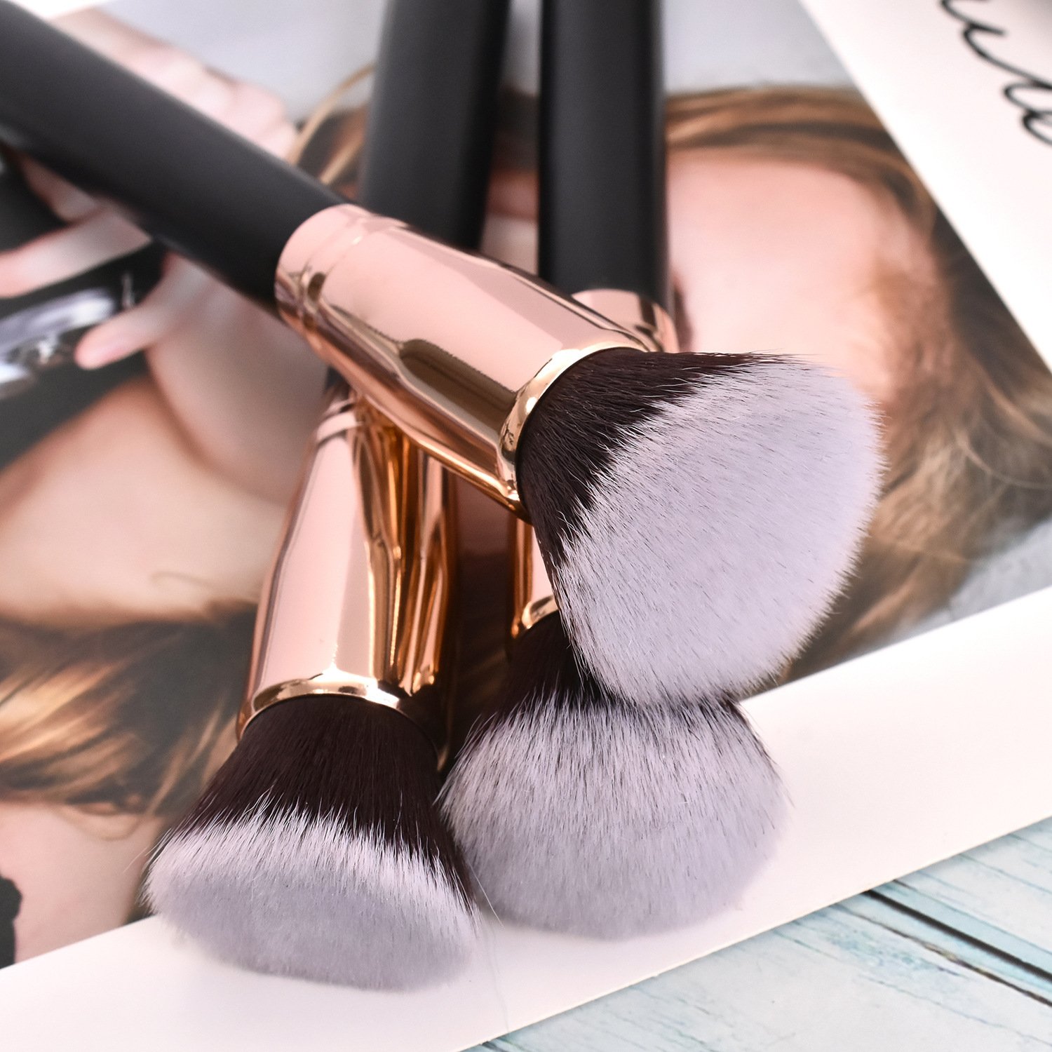 Wholesale High Quality Private Label Foundation Makeup Brush for Buffing Liquid Cream Powder