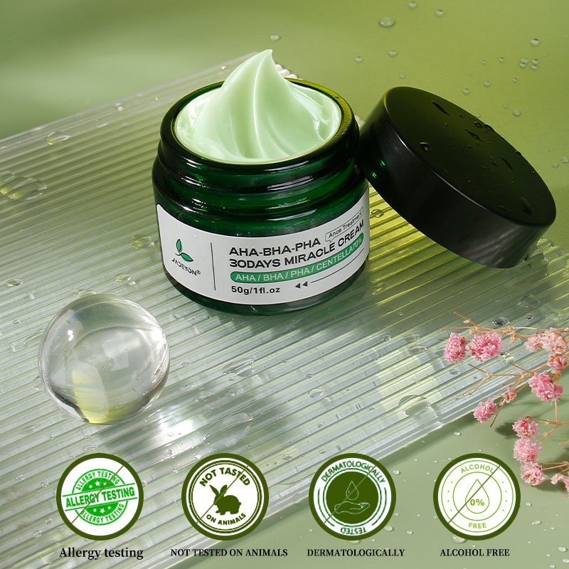 Custom Organic Brightening Face Cream Tightening Scar Eraser Skin Brightening Pores Remover Aha Bha Pha 30 Days Miracle Cream