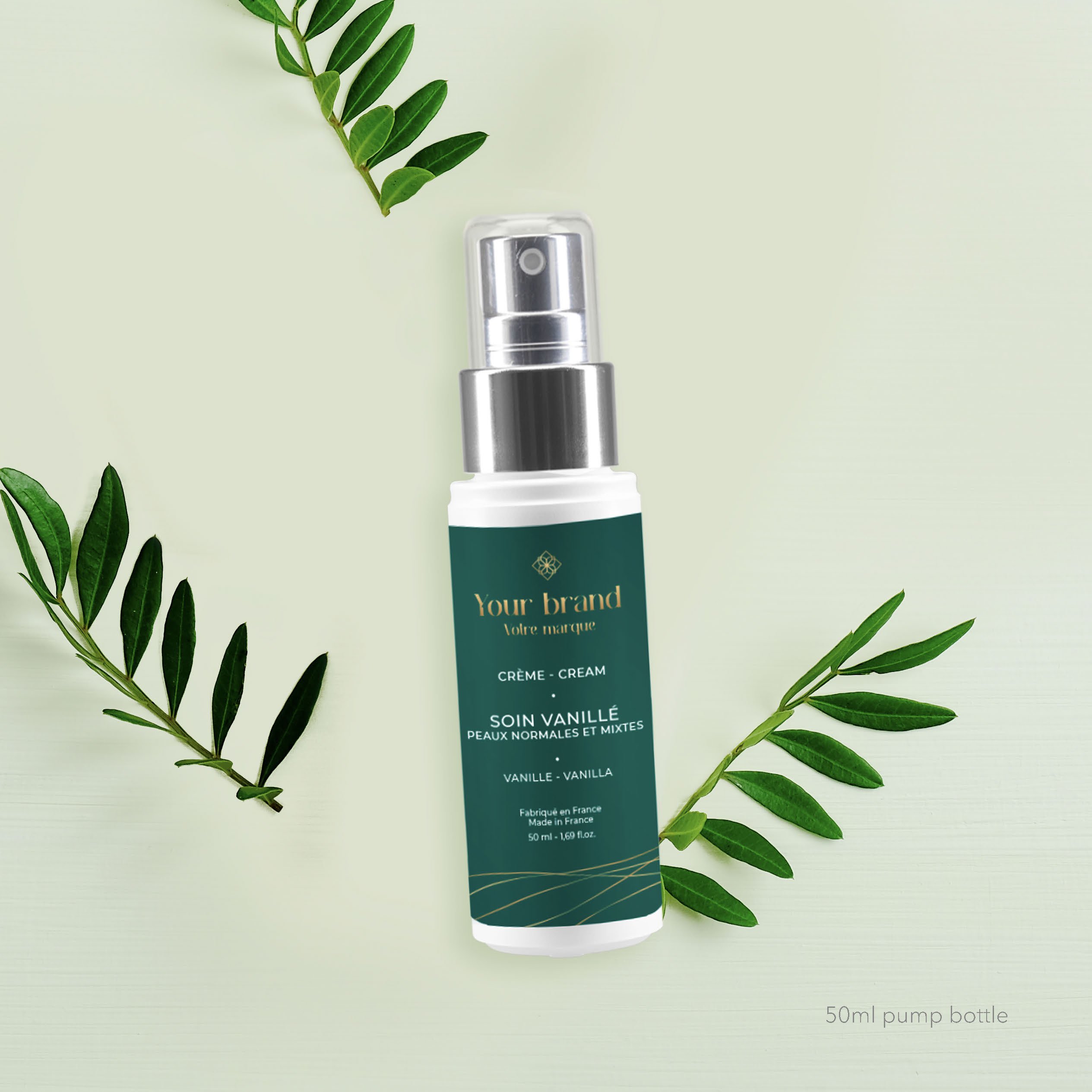 99% Natural Organic Face Cream for Dry Skin High Quality Customisable Cocoa Jojoba Based OEM Private Label Made France
