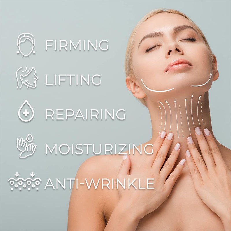 Private Label Anti-Aging Neck Firming Cream Wrinkle Tightening Skin Tone Lift Moisturizer Targeted Face Cream & Lotion