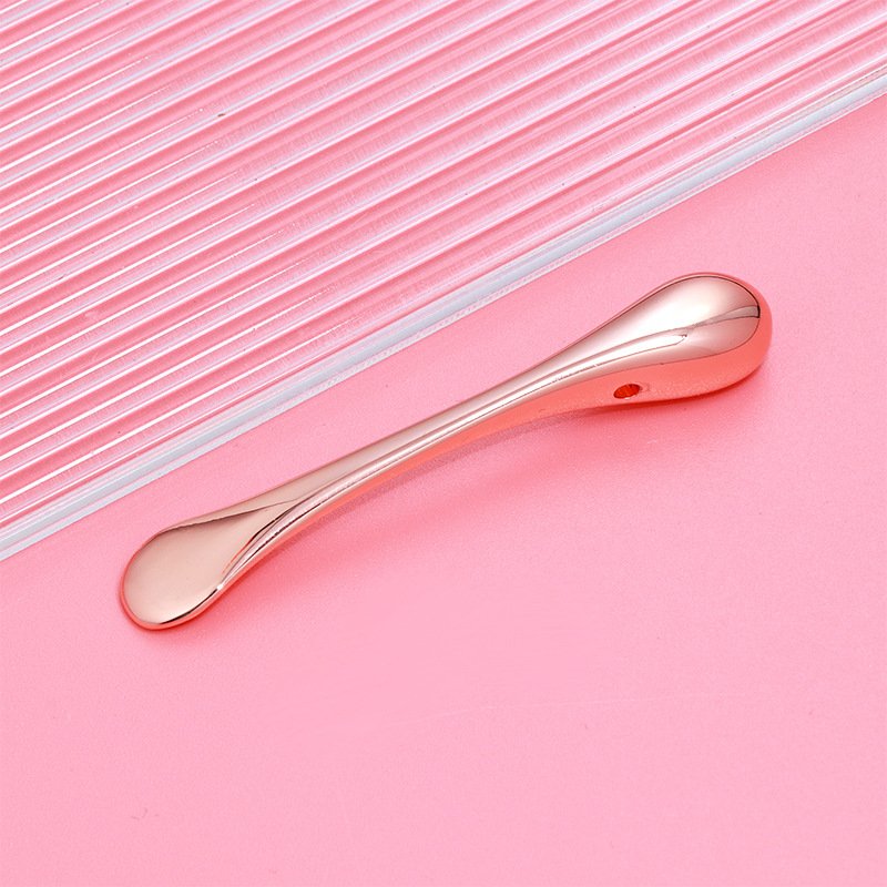 Private Label Laser Custom Logo Eye Cream Facial Scoop Mask Metal Rose Gold Mini Makeup Cosmetic Double Head Spoon
