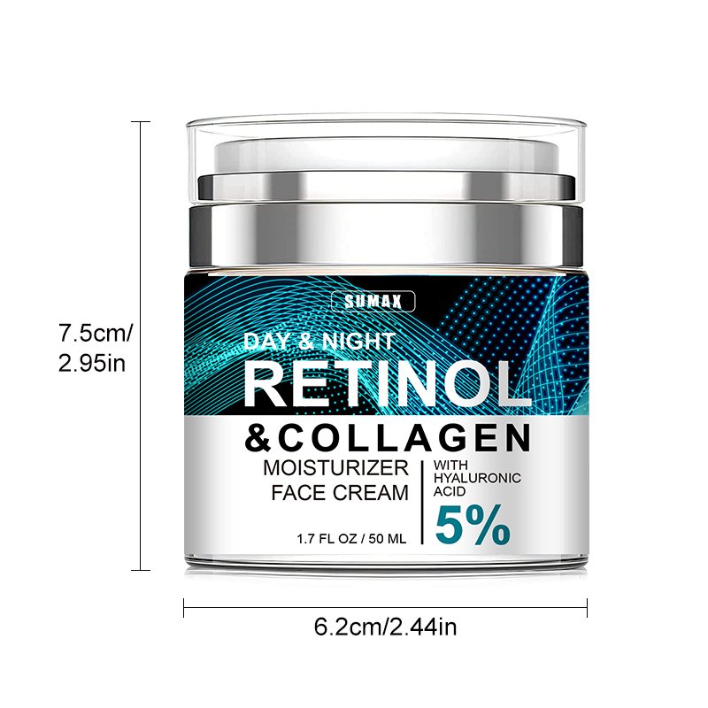 OEM custom personal label and box Retinol And Collagen Moisturizer Day Night 50ml Retinol Face Cream
