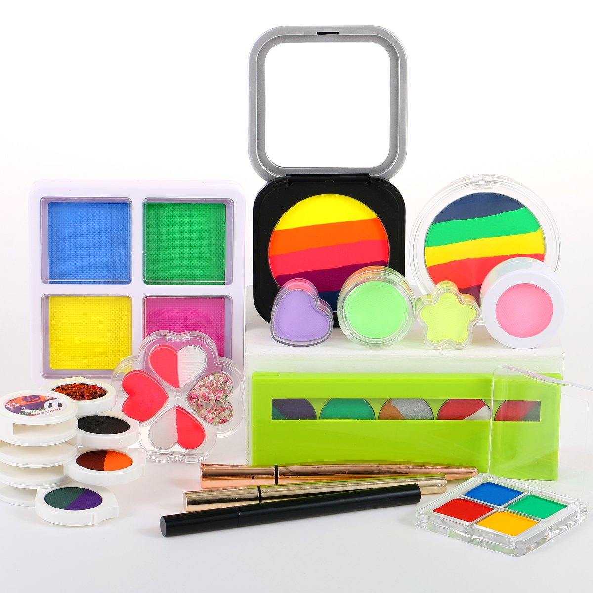 Factory uv vivid Makeup 5g Matte 21 Colors glow in dark private label retro ink eye liner vegan Water Based Activated Eyeliner
