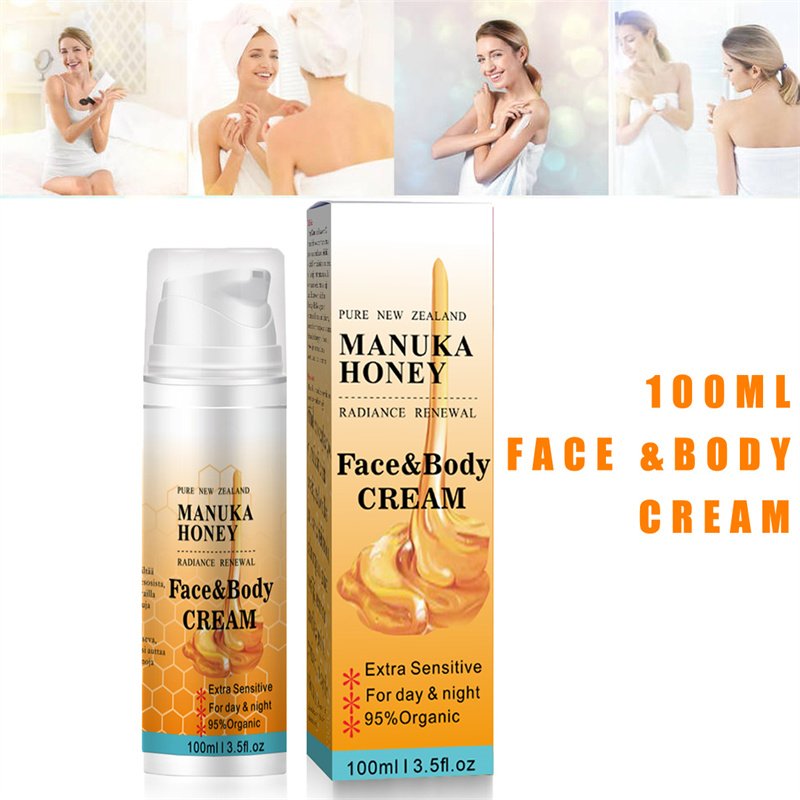 Crazylife Pure Natural Honey Face Cream Whitening Face Care Moisturizing Anti-Aging Firming Skin Care Cosmetics 100ml