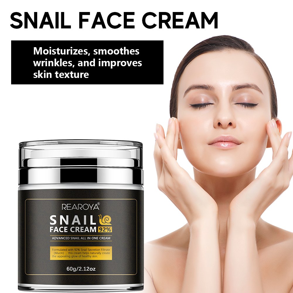 Fine Lines Smoothing Deep Hydration Redness Relieving Natural Snail Mucin Face Cream