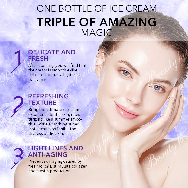 2023 Wholesale Facial Beauty Products and Cosmetics Natural Blueberry Anti Aging Cooling Sensation Mousse Face Cream