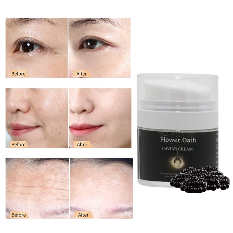 Flower Oath Hot Selling Best Quality Caviar Essence Cream Moisturizing Lifting Firming Skin Care Caviar Luxe Face Cream