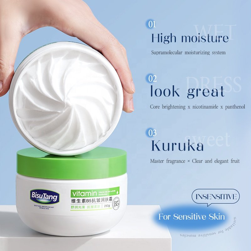 Factory Wholesale Vitamin B5 Anti-Wrinkle Moisturiser Hydrating Moisturising Skin Face Cream