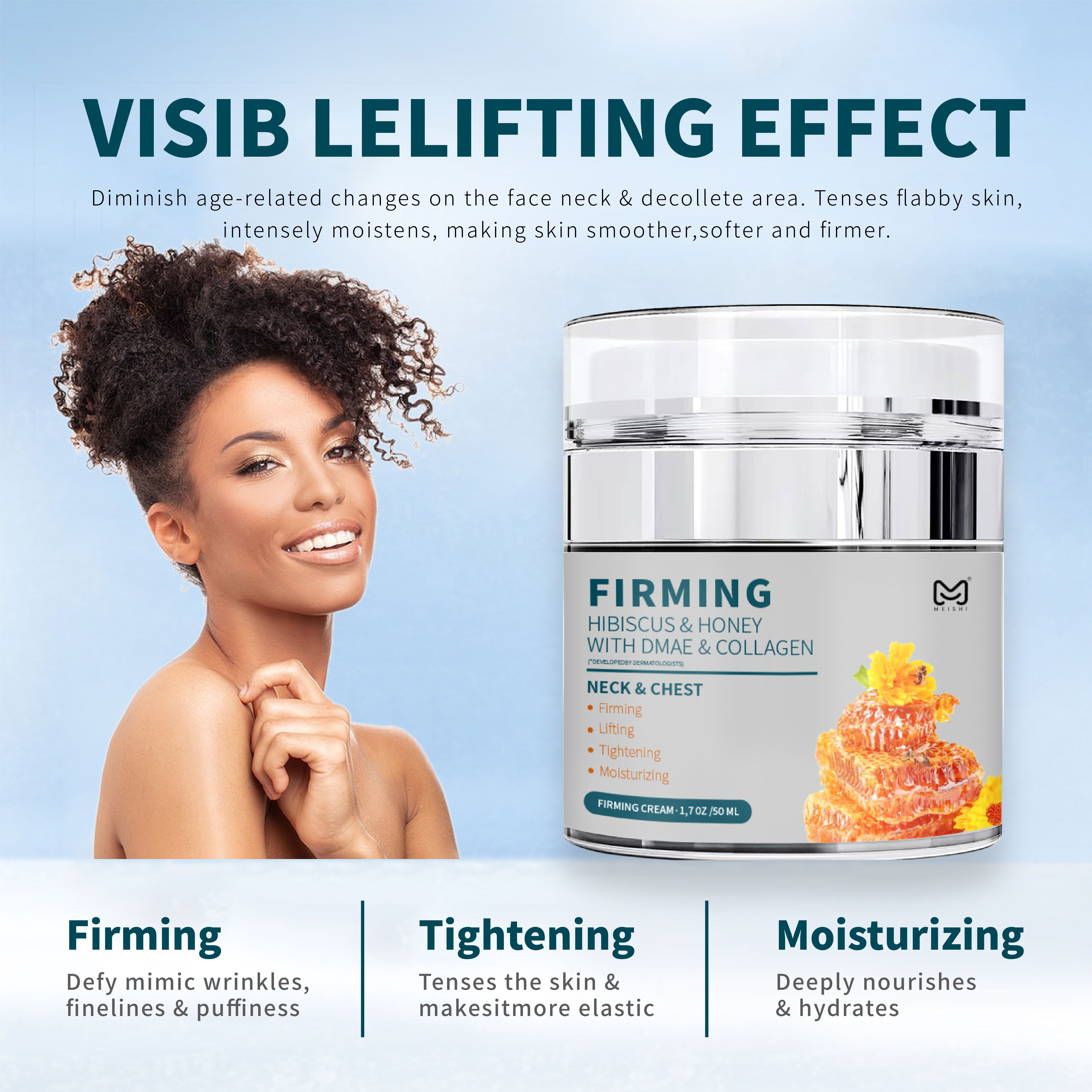 Private Label Anti Aging Wrinkle Remover Collagen Moisturizing Tightening Firming Honey Face Cream