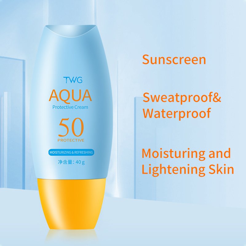 TWG SPF50 Sunblock Cream Moisturizer Whitening Waterproof Skin Protective Face Cream Sunscreen Cream