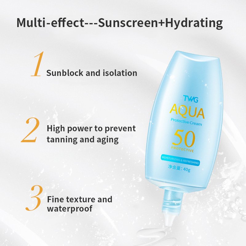 TWG SPF50 Sunblock Cream Moisturizer Whitening Waterproof Skin Protective Face Cream Sunscreen Cream