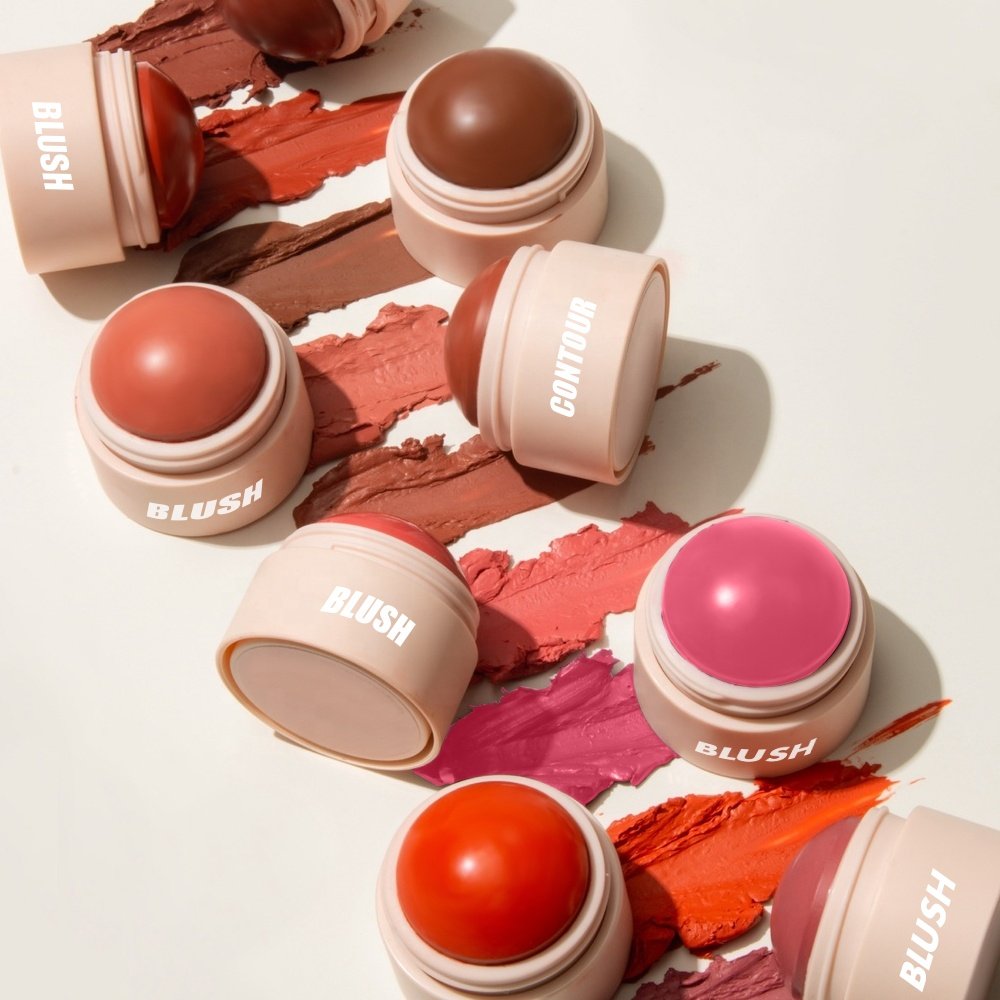 Custom Organic Natural Cheek Tint Private Label Blush & Contour Vegan Cruelty Free Oem Face Make Up High Pigment Cream Contour