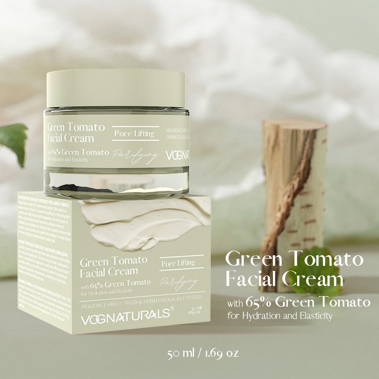 Green Tomato Facial Cream Smooth Moisturizing Delicate Face Cream