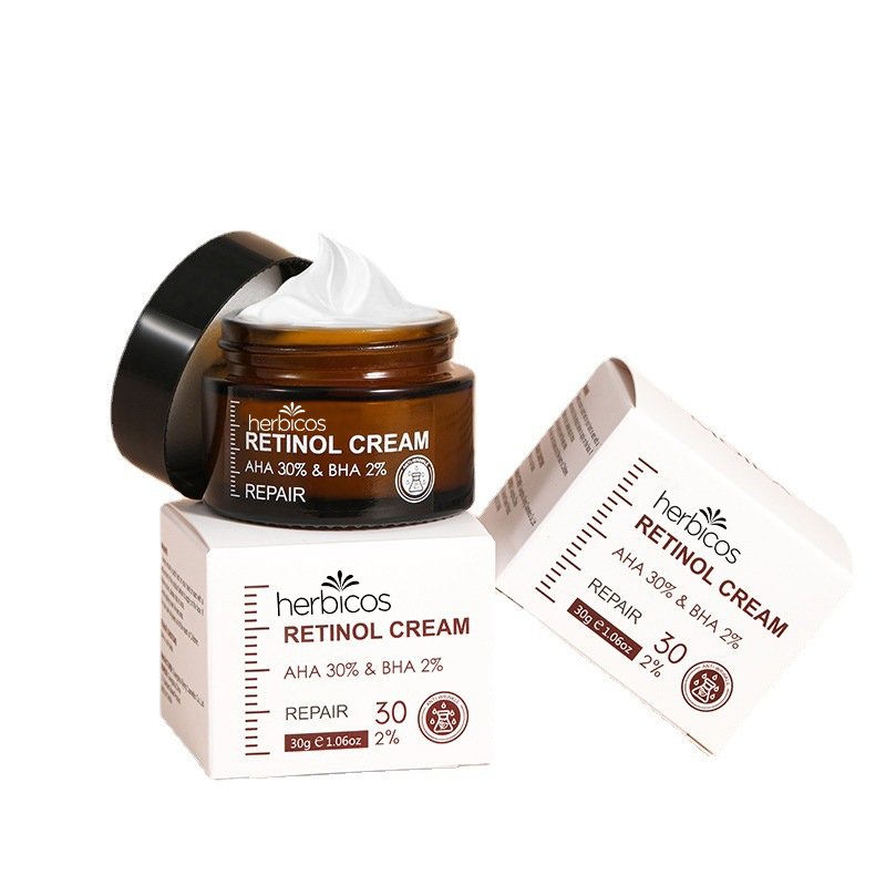 Upgraded Organic Face Cream 30% AHA 2% BHA Anti-aging Remove Wrinkles Night Day Cream Moisturizing Firming Retinol Face Cream