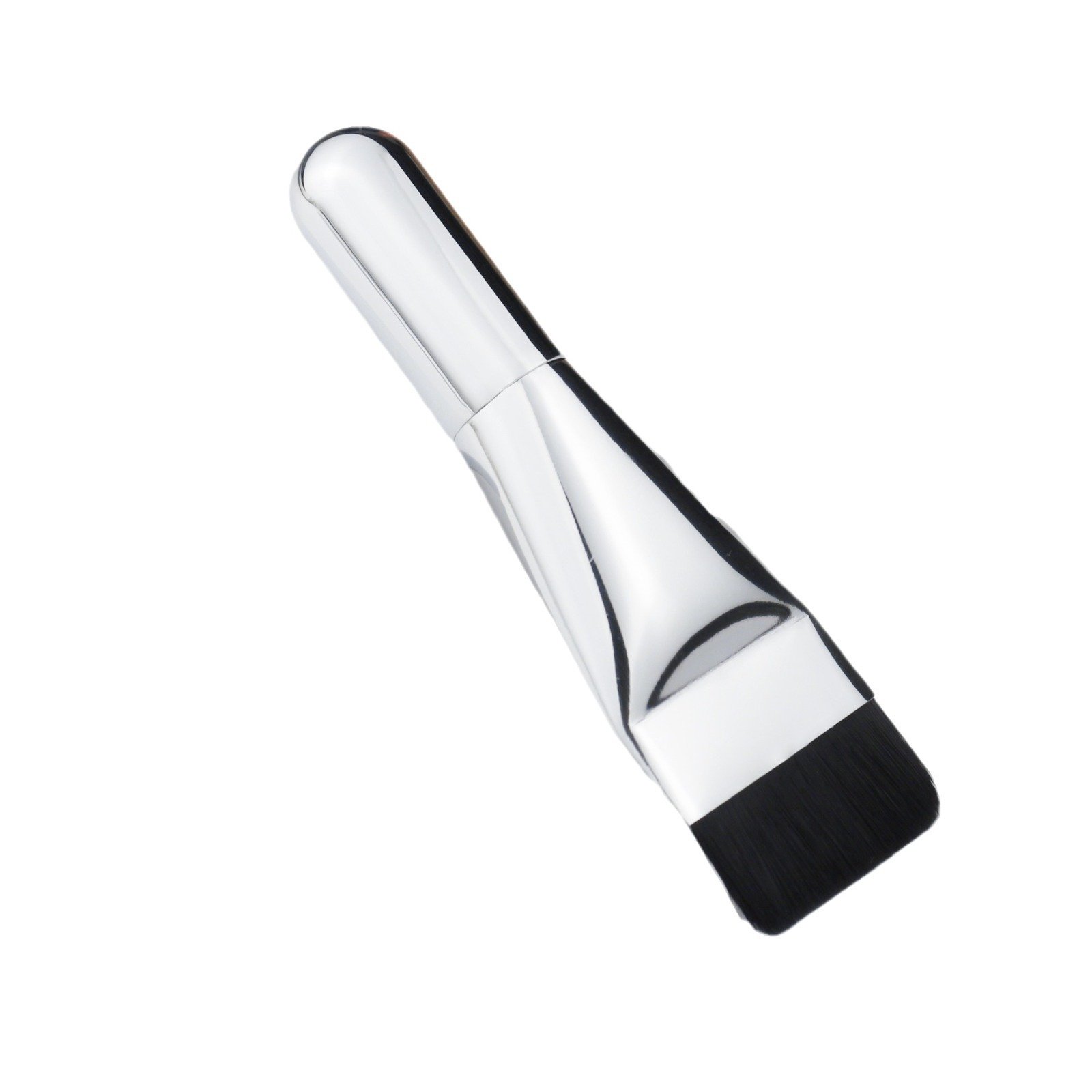 Convenient Travel Portable Silver Face Mask Brush Plastic Handle Personal Skin Care Beauty Product Face Mask Makeup Brush