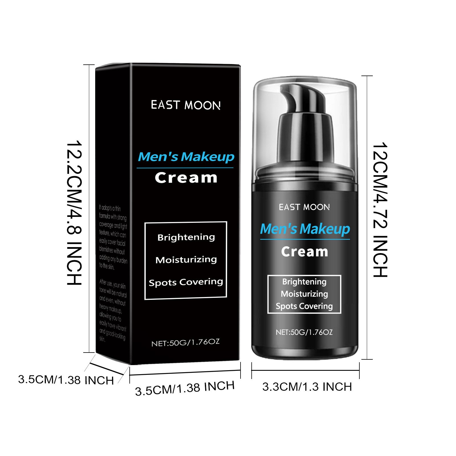 EAST MOON Men concealer Moisturizer Slim and Long lasting Skin Moisturizer concealer