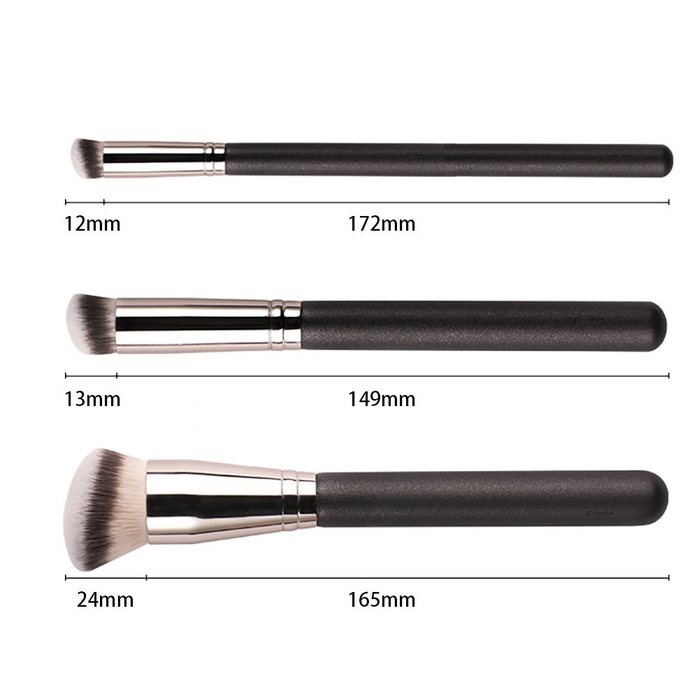 DailyQueen Individual Kabuki Foundation Vegan hair Makeup Brush Luxury Face Flat Top Makeup Tool for Liquid Cream Powder Buffing
